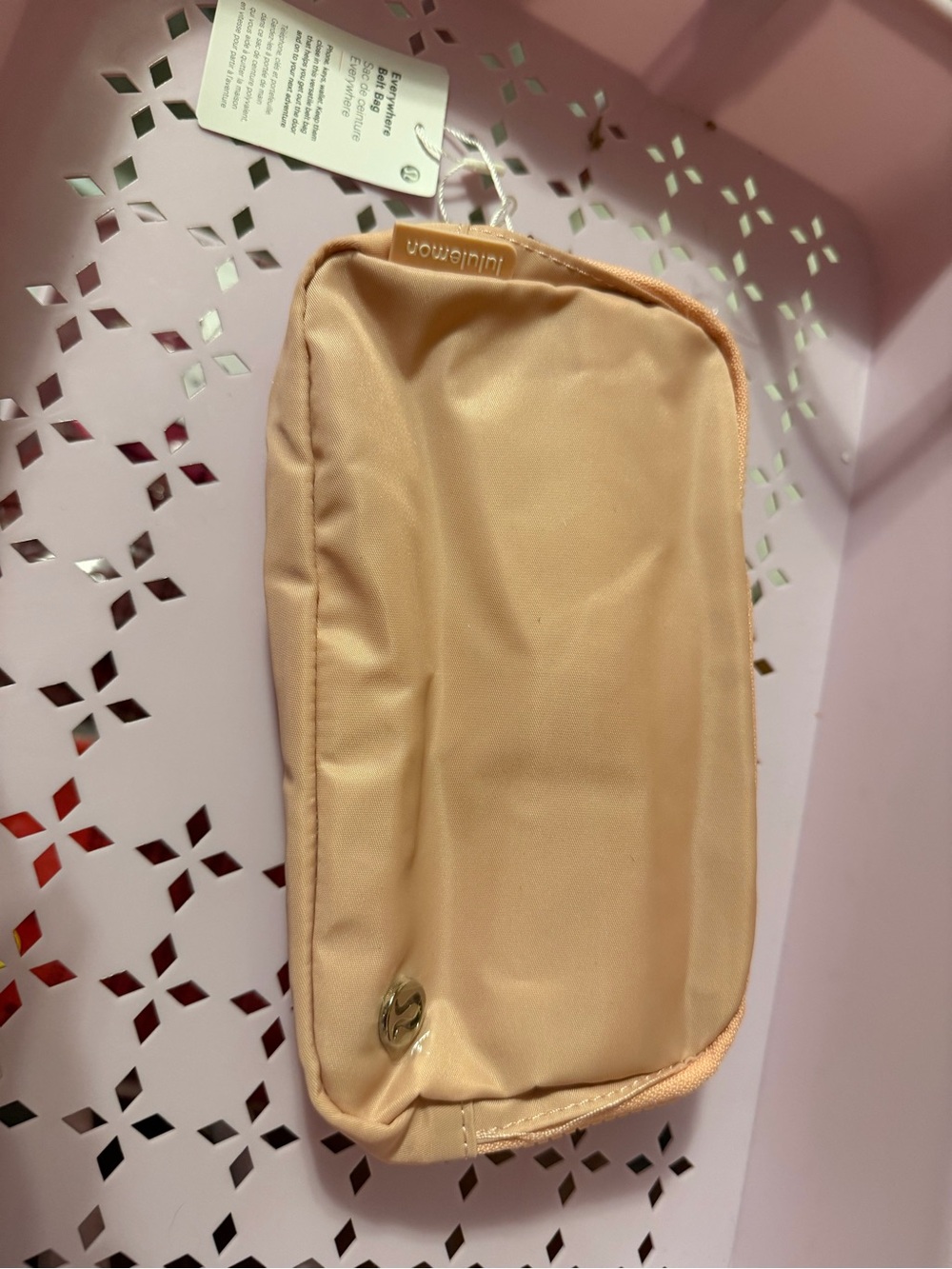 lululemon athletica Peach/Tan Cosmetic Pouch